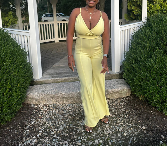 Yellow/combo Jumpsuit