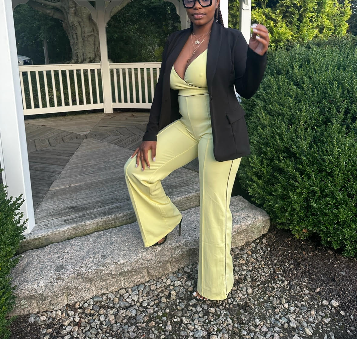 Yellow/combo Jumpsuit